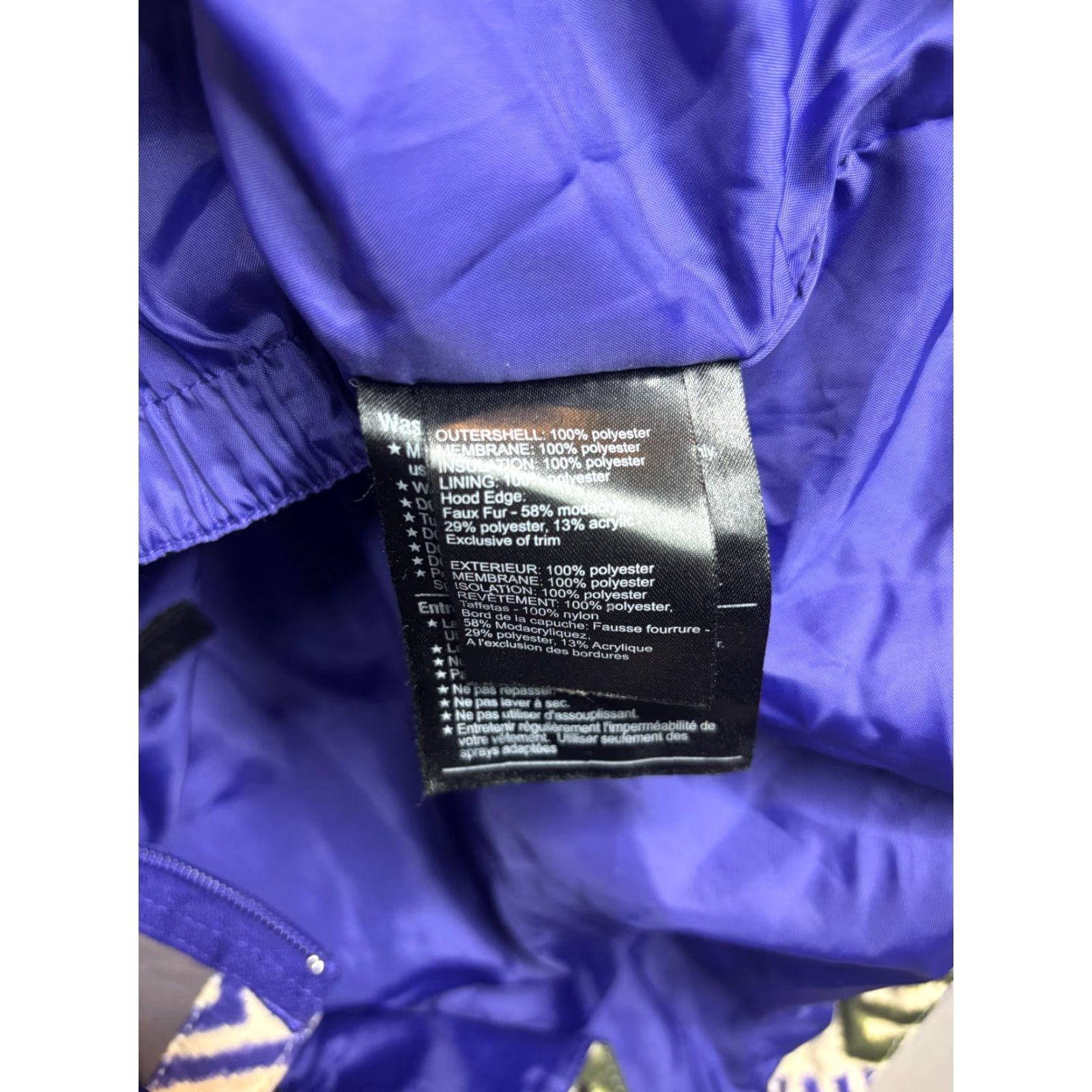 Burton Burton Womens Large Jacket GMP Eleanor Dryride Hooded Faux Fur Insulated Purple Regular Zip Snowboard Jacket Womens Size L / US 10 / IT 46 - 5 Thumbnail