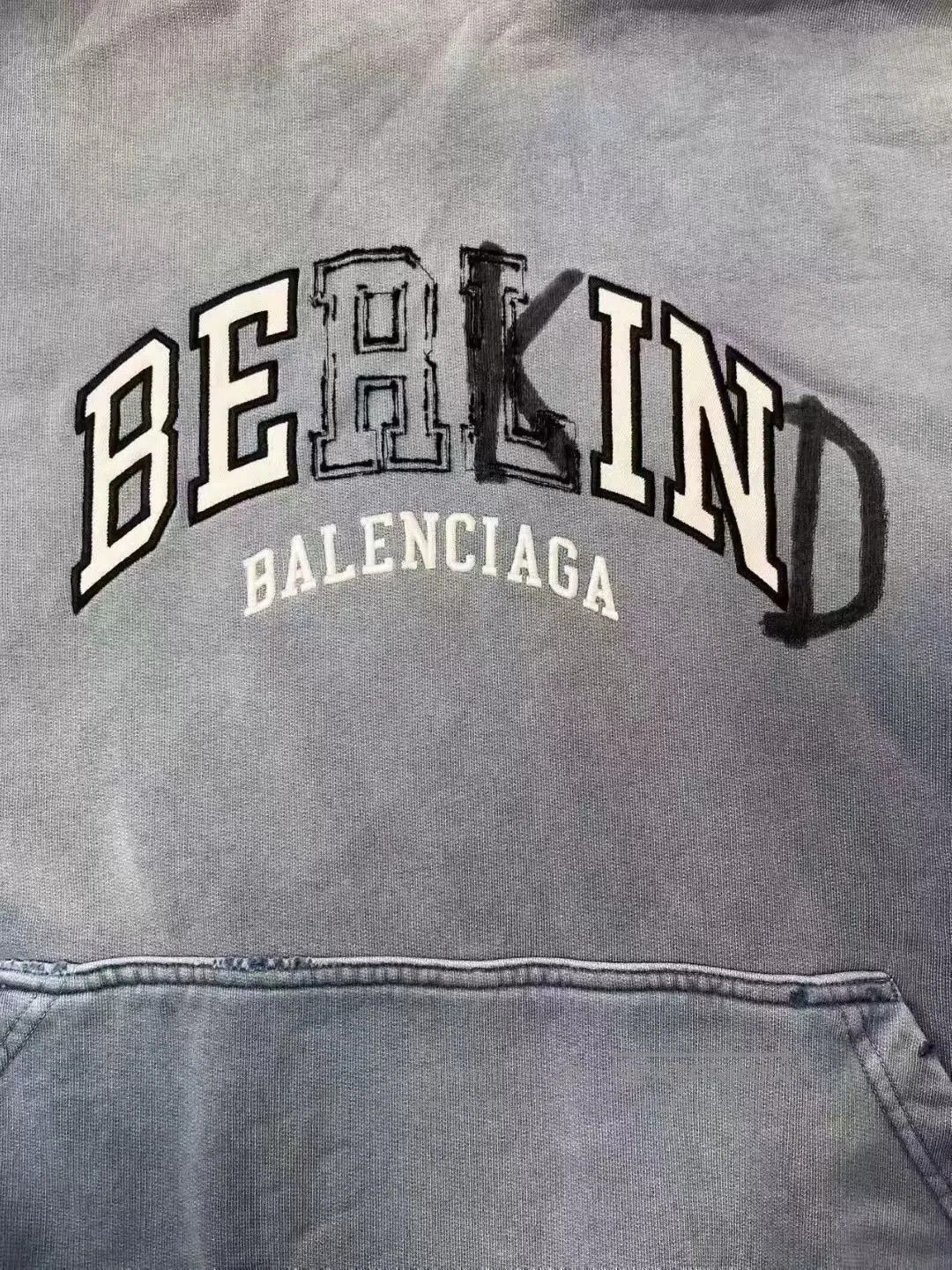 Balenciaga Balenciaga Blue Logo Gradient Hoodie. Size US S / EU 44-46 / 1 - 2 Thumbnail