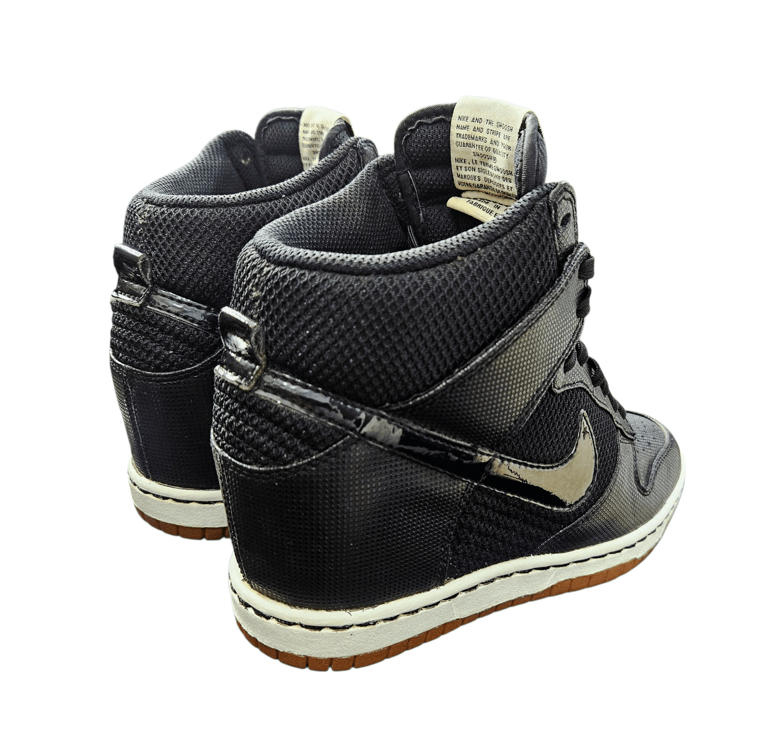 Nike 2012 NIKE DUNK SKY HI ESSENTIAL Wedge "Black Sail" Size US 6.5 / IT 36.5 - 4 Thumbnail