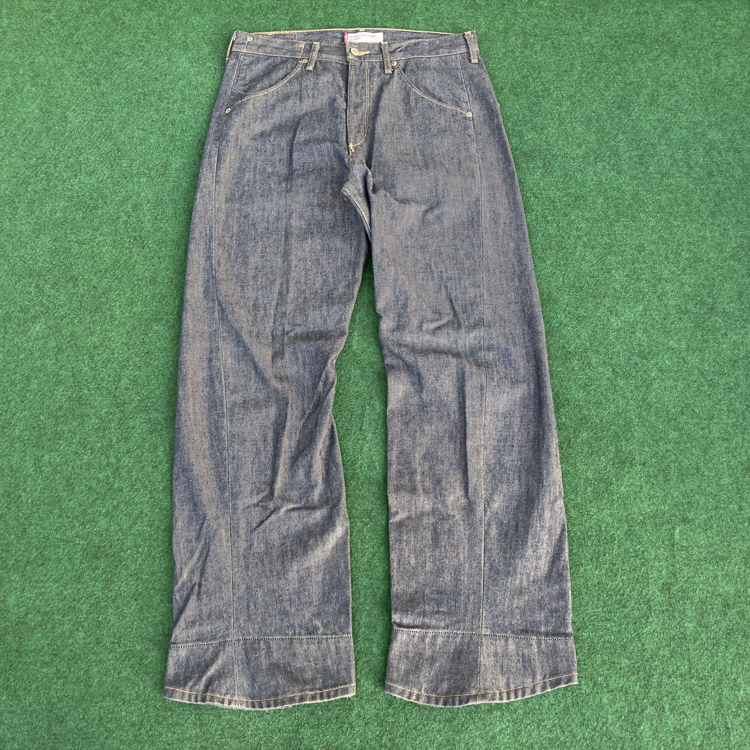 Japanese Brand × Levi's × Vintage Vtg Levis Engineered Kimura Denim 90s Button Jeans Size US 32 / EU 48 - 1 Thumbnail