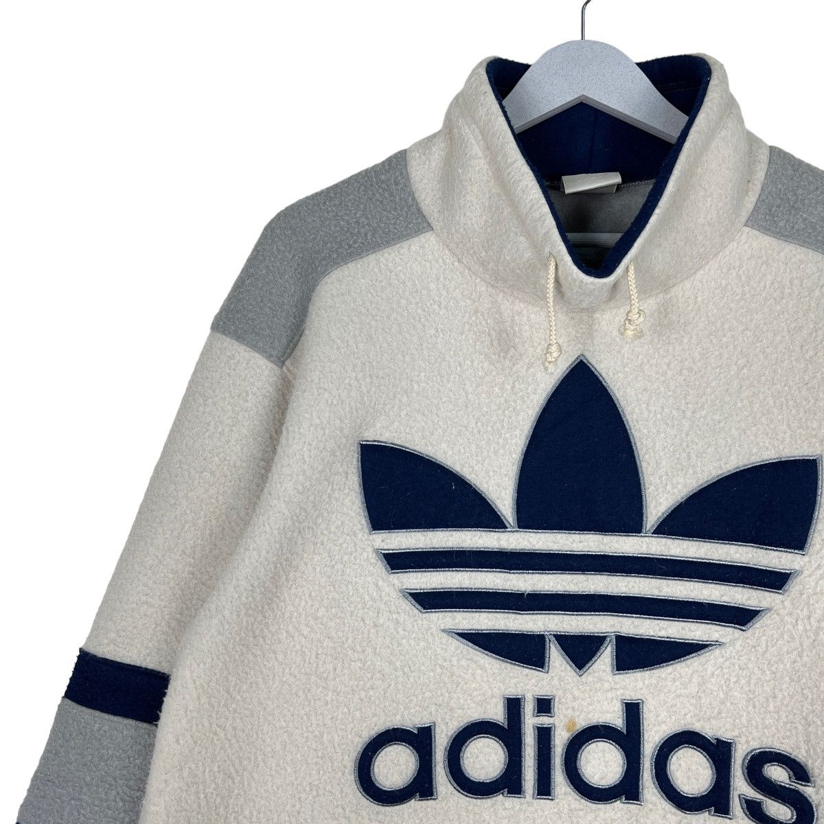 Adidas 🔥 VINTAGE ADIDAS FLEECE BIG LOGO Size US M / EU 48-50 / 2 - 7 Thumbnail
