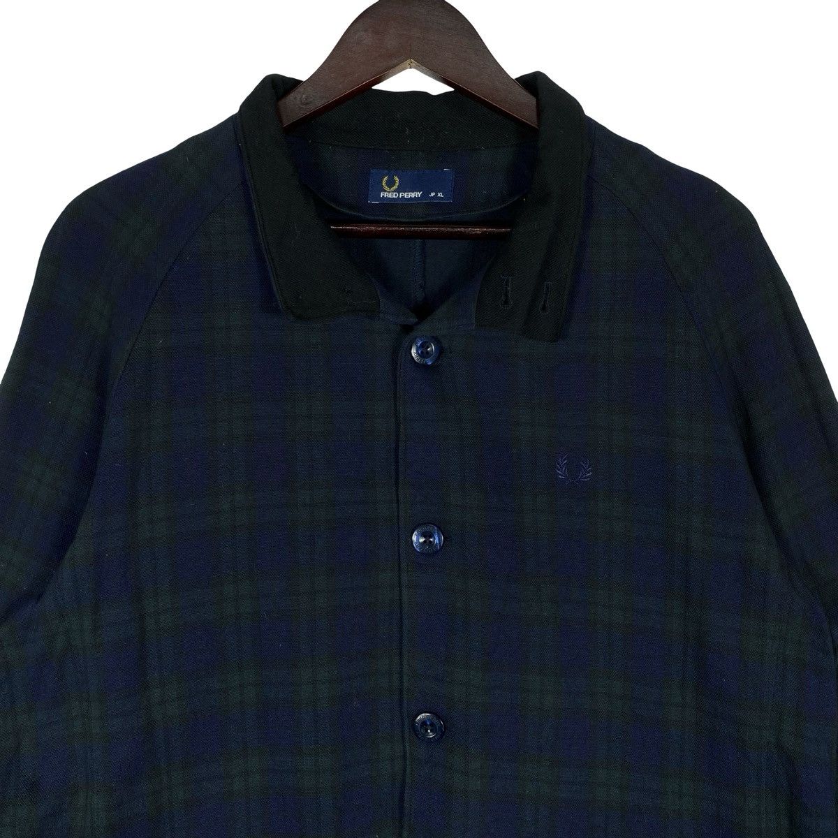 Fred Perry Fred Perry Tartan Check Button Up Jacket Size US XL / EU 56 / 4 - 7 Thumbnail