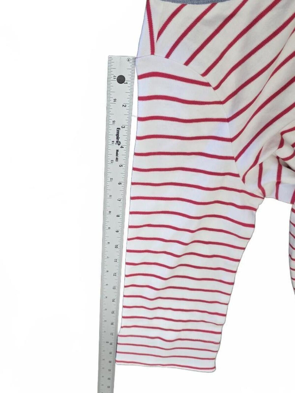 Nautica Nautica Large Striped 3 Quarter Sleeve Shirt Red White NWT Size L / US 10 / IT 46 - 8 Thumbnail