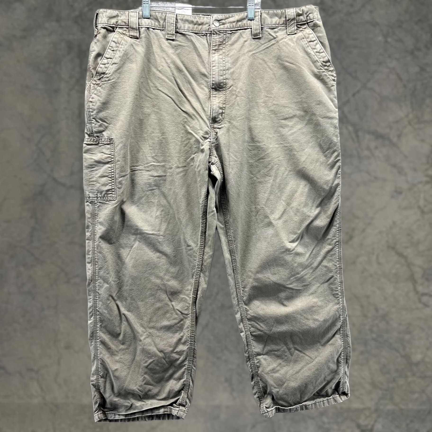 Carhartt Carhartt Pants Men 46x30 Khaki Beige Canvas Cargo Pocket Straight 46 Beige Mens Regular 30in Inseam B151 LBR Size US 30 / EU 46 - 1 Thumbnail