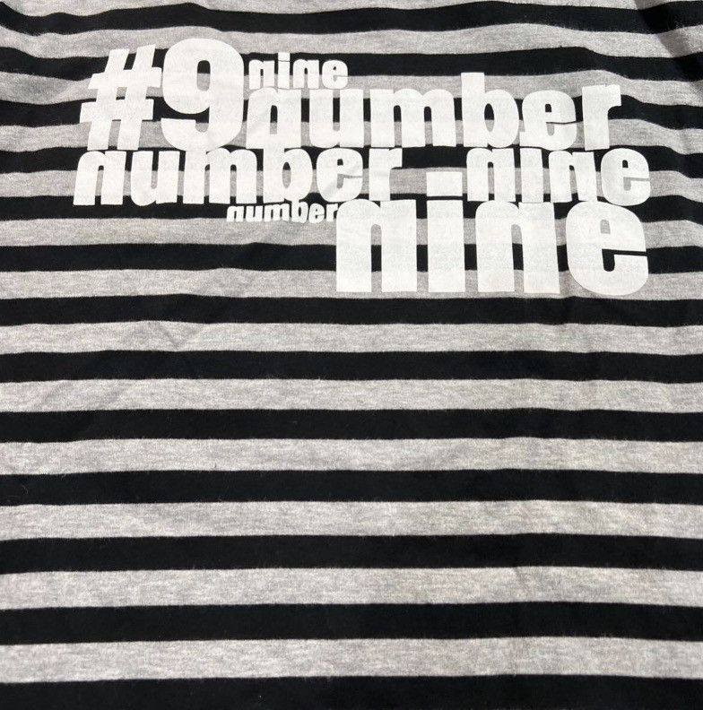 Number (N)ine Number (N)ine Striped Short Sleeve Logo Tee Size US L / EU 52-54 / 3 - 2 Thumbnail