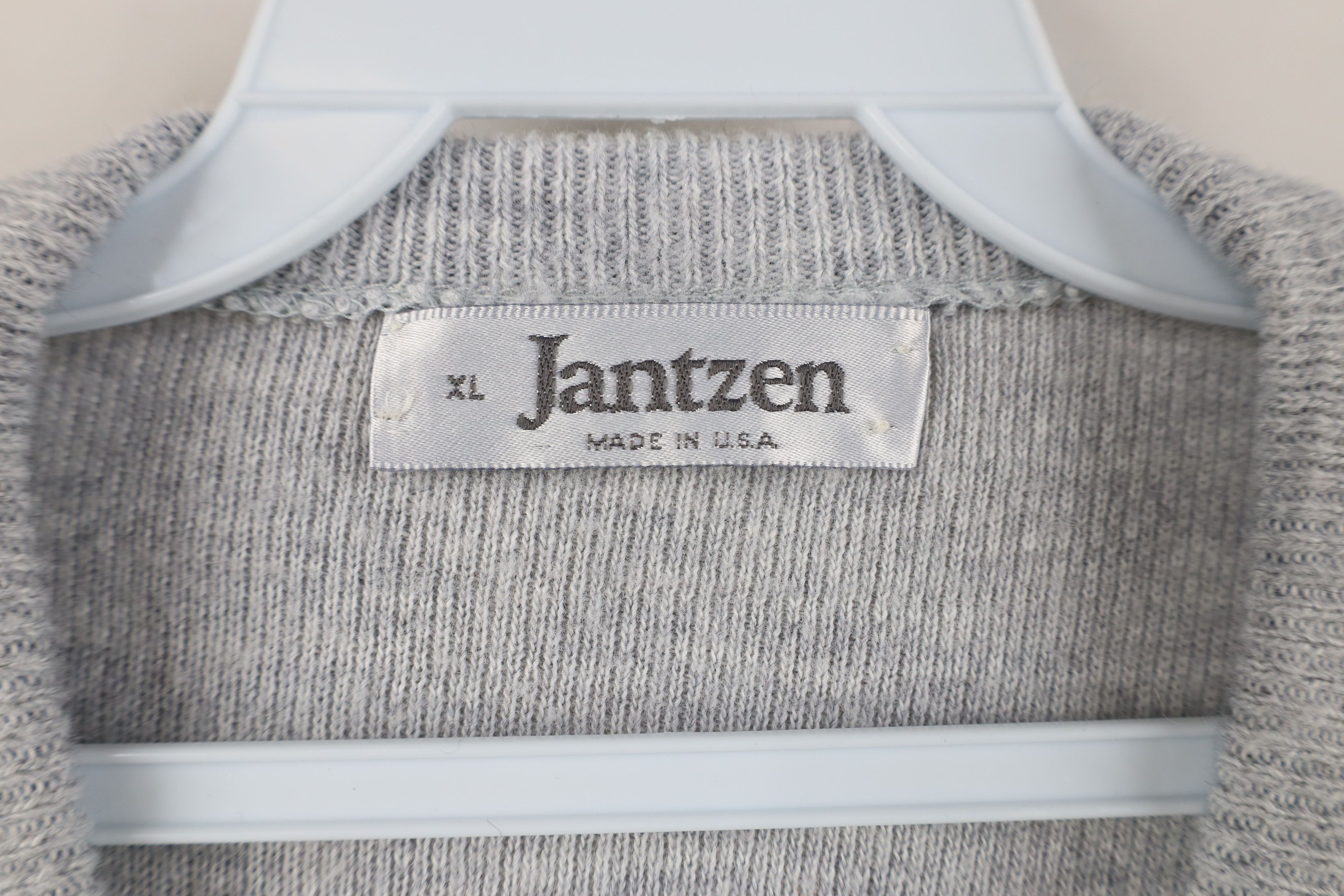 Vintage Vintage 70s Streetwear Knit V-Neck Sweater Heather Gray USA Size US XL / EU 56 / 4 - 4 Thumbnail