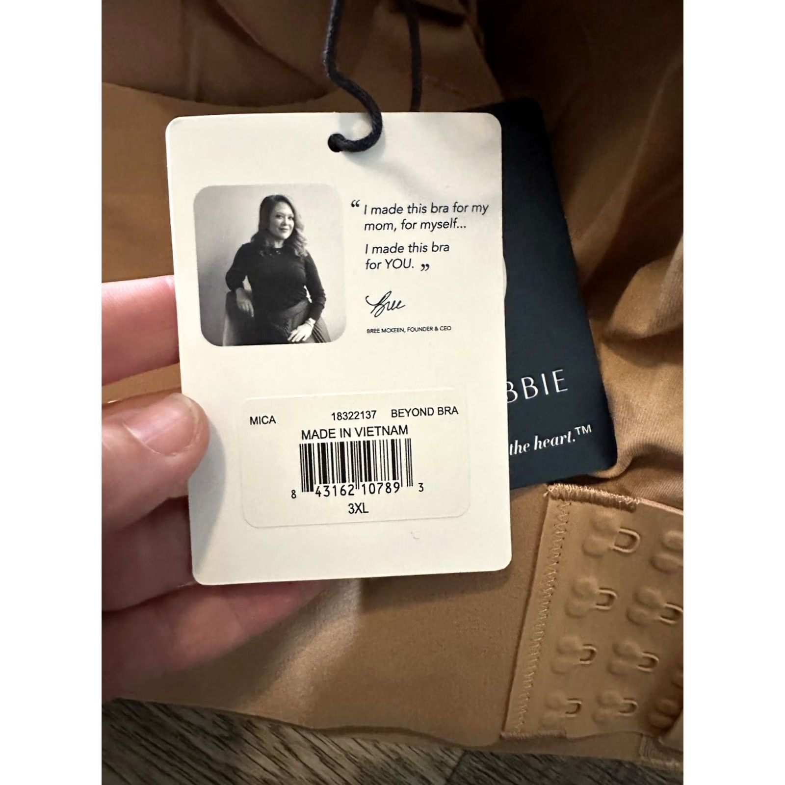 Bobbies Evelyn Bobbie The Beyond Bra Comfort Wireless Bra 3XL TAN Size ONE SIZE - 8 Thumbnail