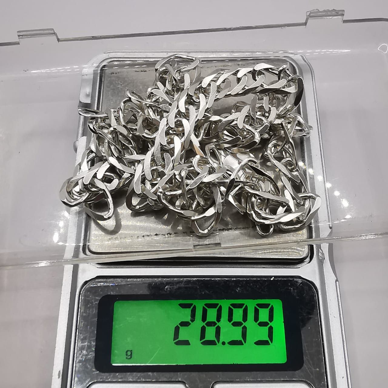 Sterling Silver Vintage Jewelry Chain, 925 Sterling Silver, Signed 28,99g Size ONE SIZE - 6 Thumbnail