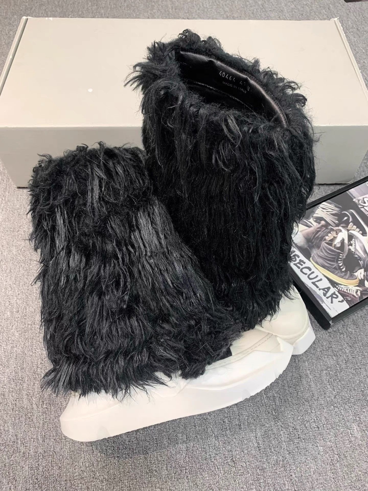 Rick Owens Rick Owens 22FW Shearling Snow Boots K34 Size US 7 / EU 40 - 1 Thumbnail