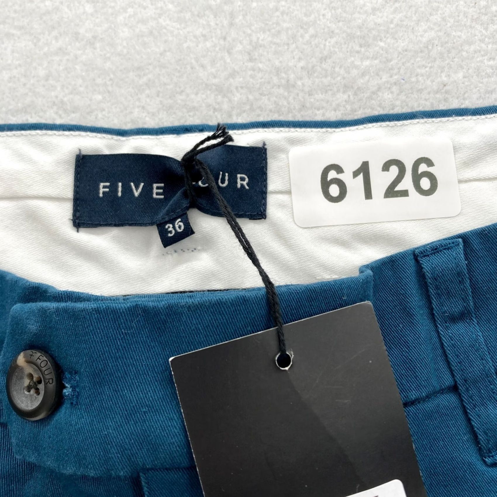 Vintage Five Four Pants Mens 36 Lake Blue Slim Straight Leg Chino Pant Stretch Fabric Size US 32 / EU 48 - 4 Thumbnail