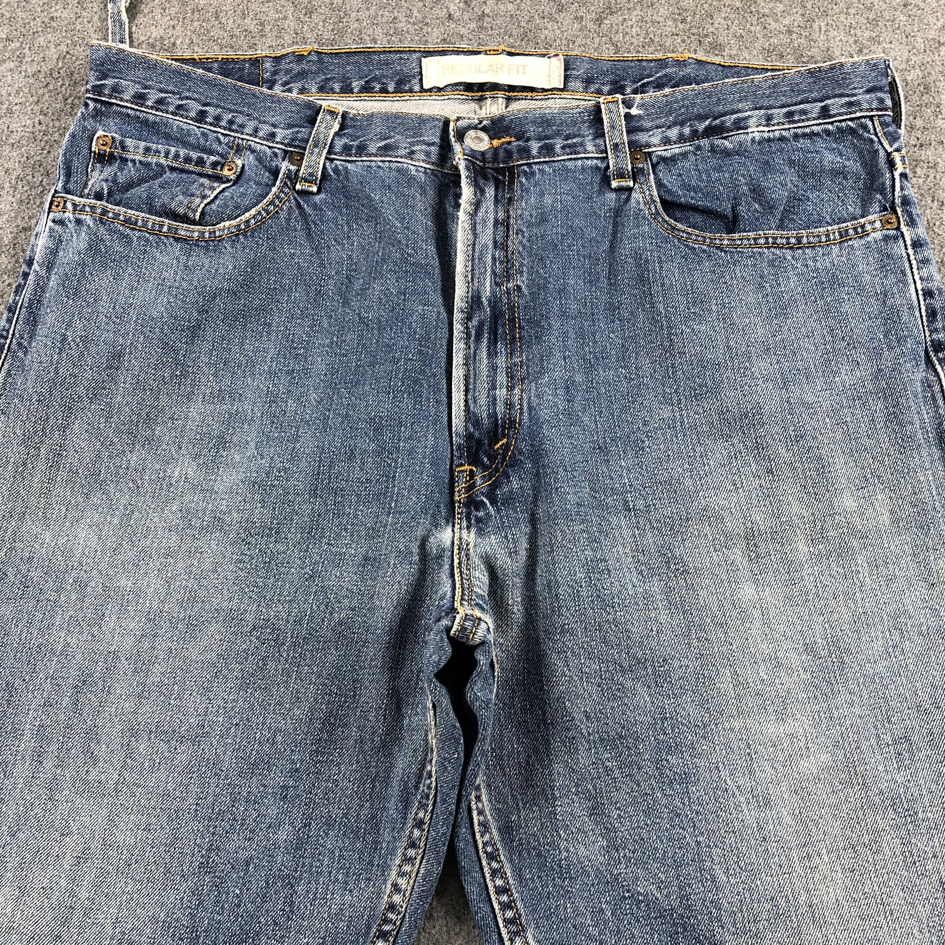 Levi's Vintage Blue Wash Levis 505 Jeans-J1484 Size US 41 - 3 Thumbnail