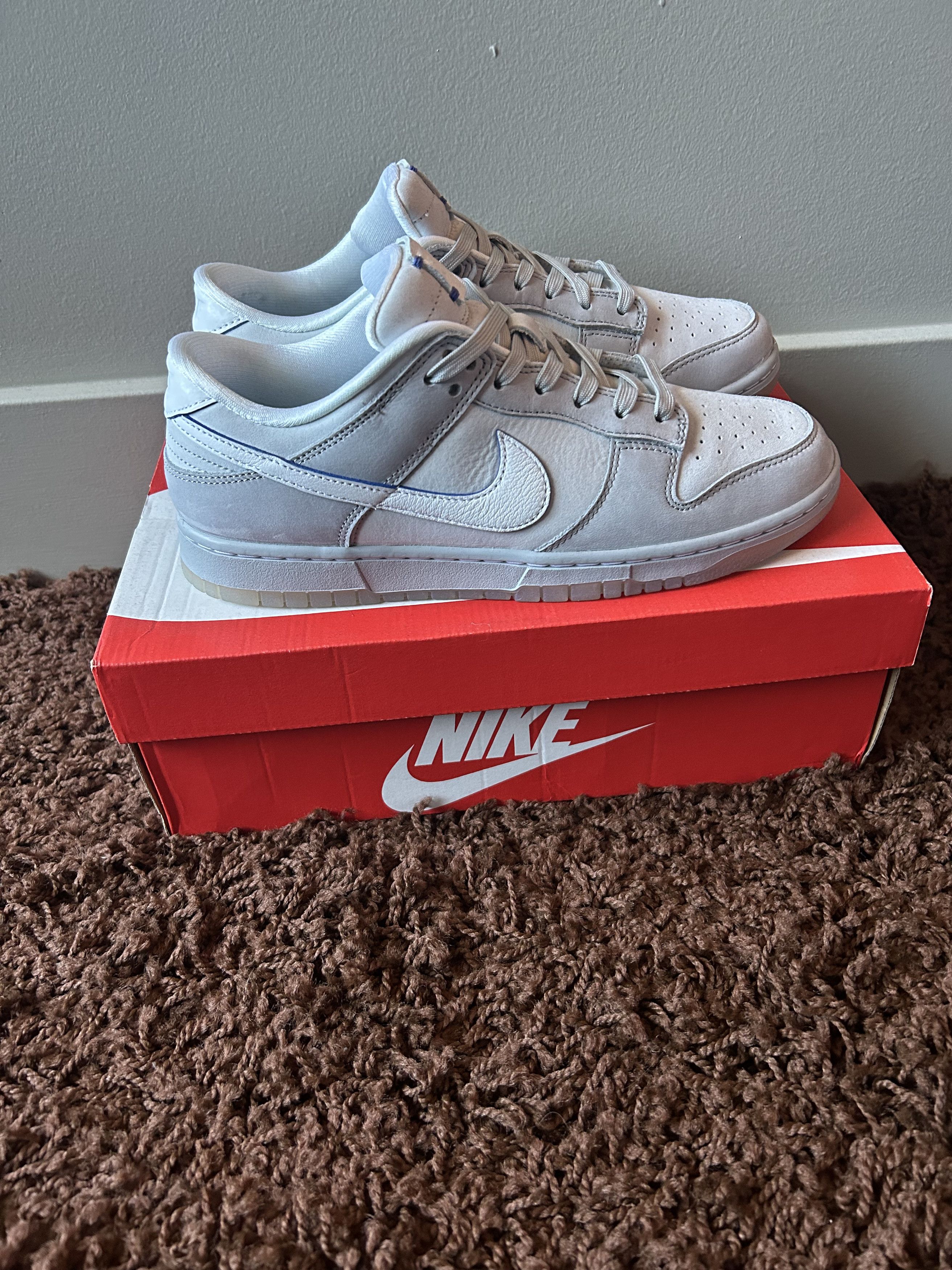 Nike DUNK LOW PURE PLATINUM/WHITE-WOLF GREY Size US 10 / EU 43 - 2 Thumbnail