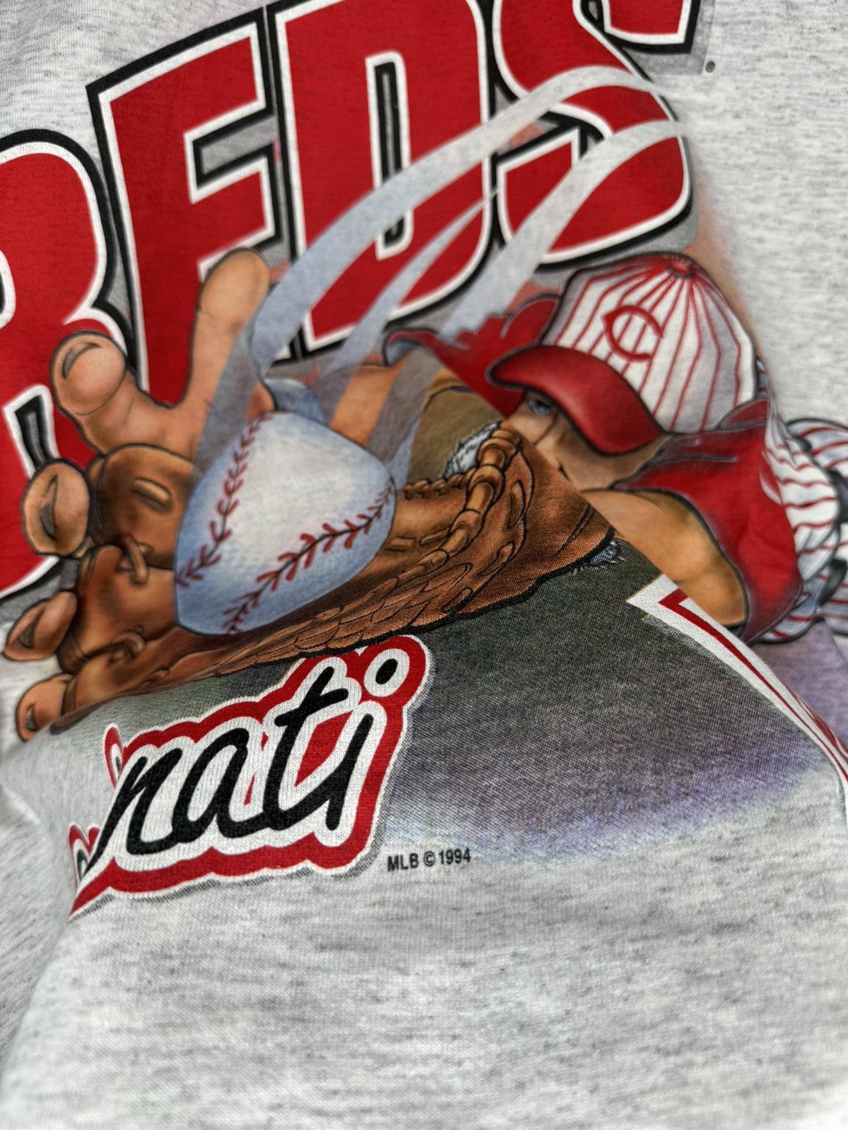 MLB × Salem Sportswear × Vintage Vintage 1994 Cincinnati Reds MLB Wrap Around Large Tee Size US L / EU 52-54 / 3 - 3 Thumbnail