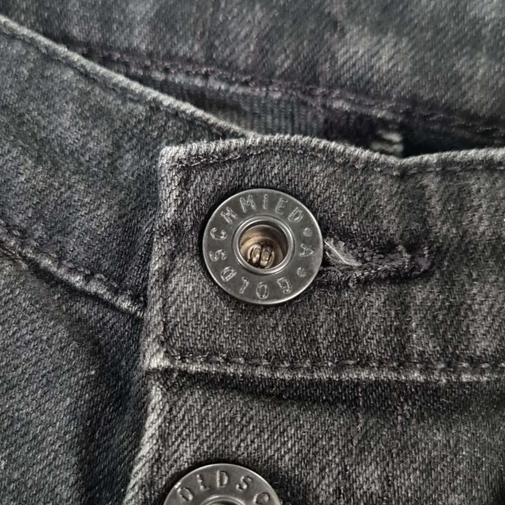 Vintage AG Adriano Goldschmied Womens Jeans Grey W26 L26 Isabelle Button Up High Rise Cropped Slim Fit Five Pocket Denim Buttoned Rise High Vintage: No Size 26" / US 2 / IT 38 - 3 Thumbnail