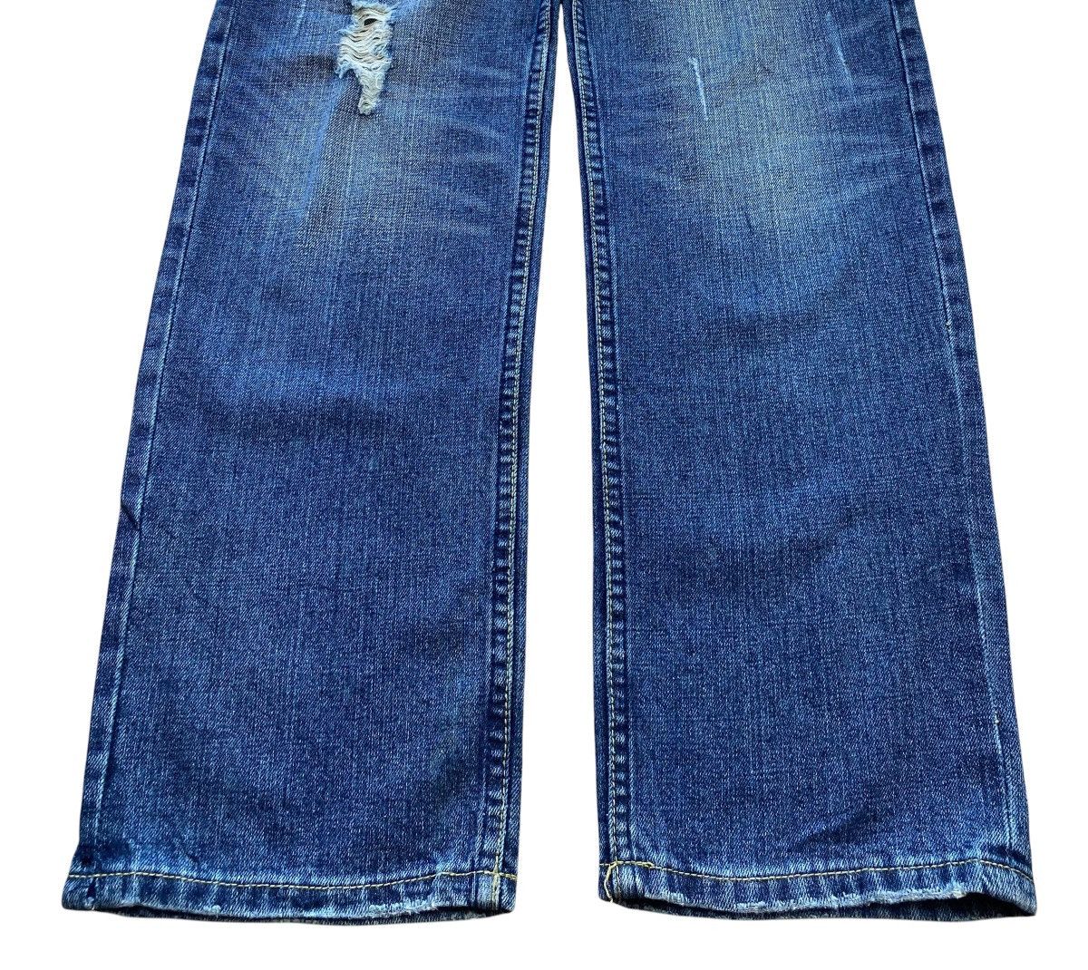 Blue Sky Inn Blue Sky Distressed Patch Work Style Straight Leg Jeans Size US 29 - 5 Thumbnail