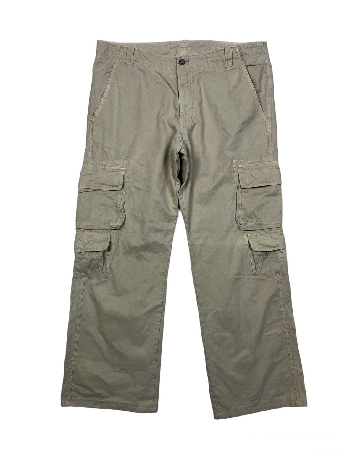 image of Emporio Armani Cargo Pants Streetwear White Y2K, Men's (Size 32)