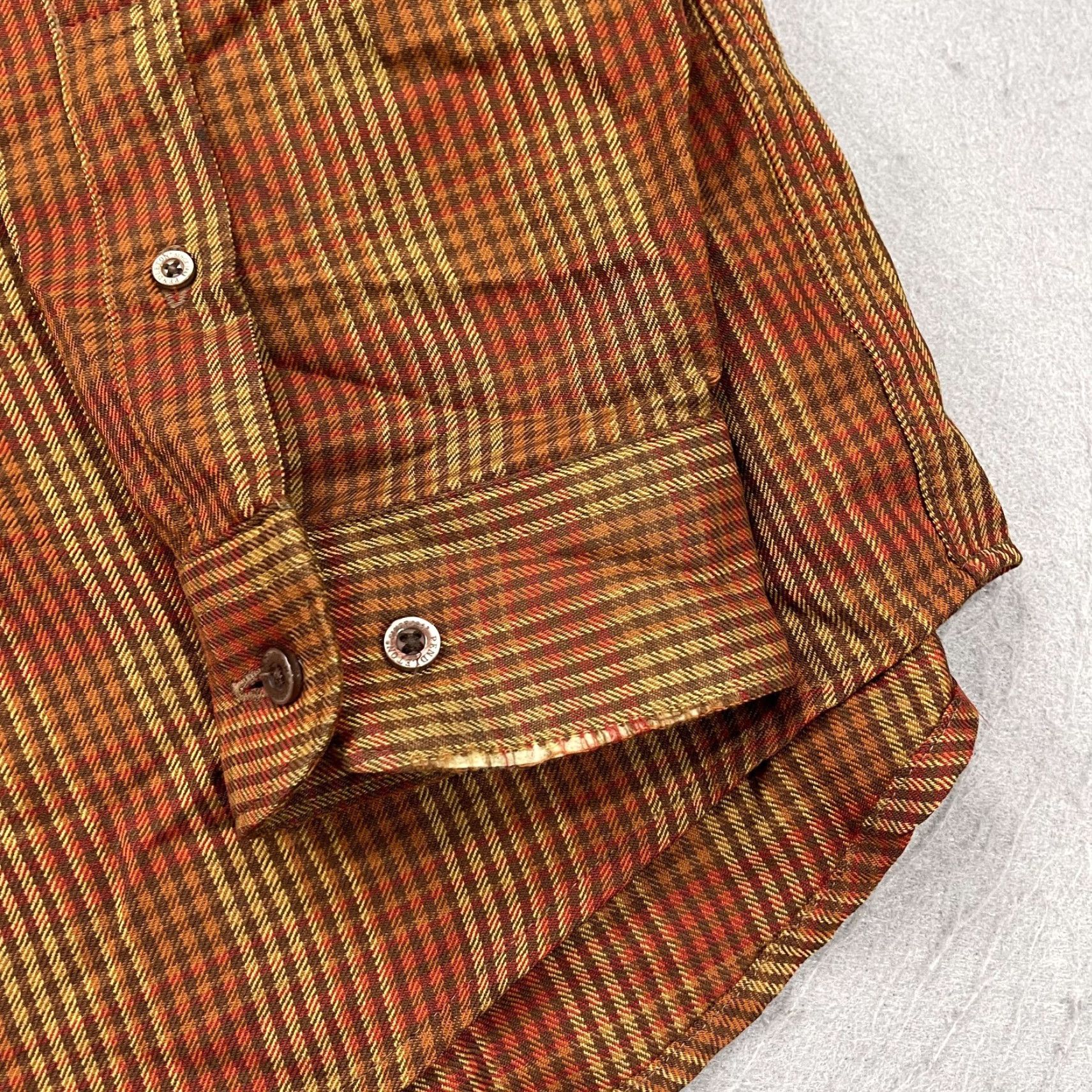 Pendleton VINTAGE Pendleton Shirt Mens XL Orange Plaid Pockets 100% Wool USA 90s Size US XL / EU 56 / 4 - 4 Thumbnail