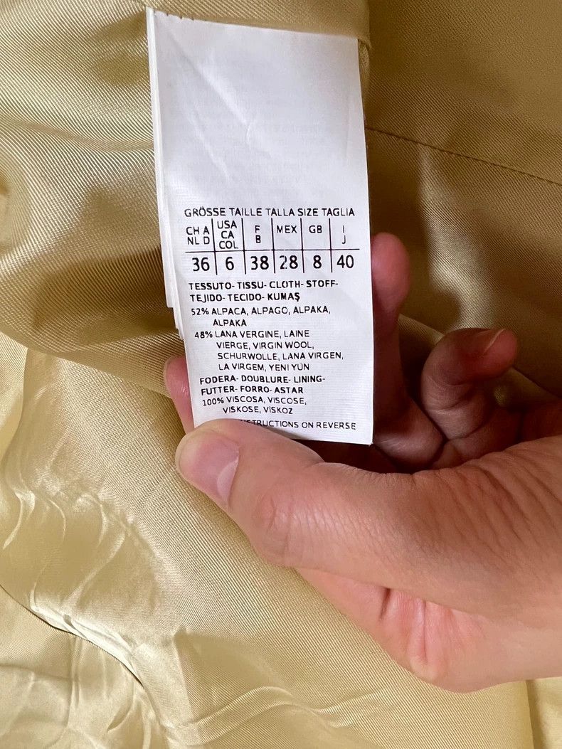 Max Mara Max Mara Goose yellow wool coat Size XS / US 0-2 / IT 36-38 - 5 Thumbnail