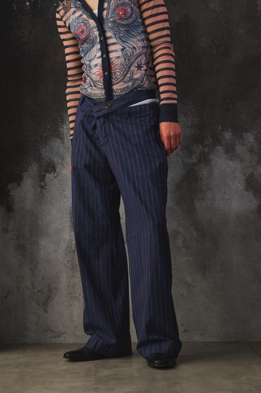 Vivienne Westwood Vivienne Westwood Anglomania Pinstripe Wrap Trousers Size US 30 / EU 46 - 2 Thumbnail