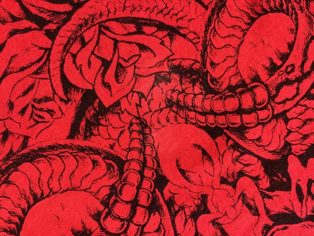 Other VTG Y2K 00s HYBRID TEES RED SKULL TSHIRT SIZE L RARE GRAIL Size US L / EU 52-54 / 3 - 8 Thumbnail