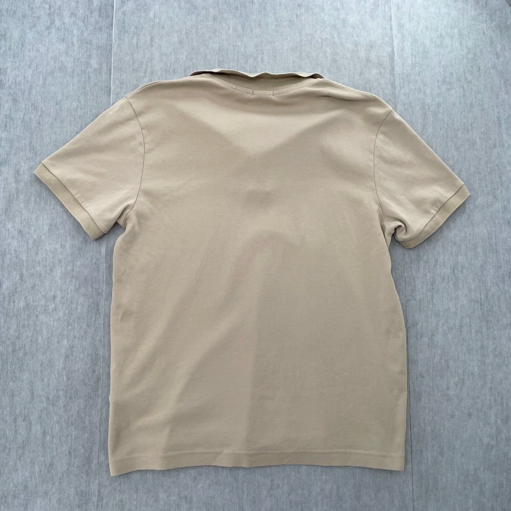 Hugo Boss HUGO BOSS Shirt Polo Adult Large Brown Tan Short Sleeve Casual Modern Preston Mens L Slim Size US L / EU 52-54 / 3 - 2 Thumbnail