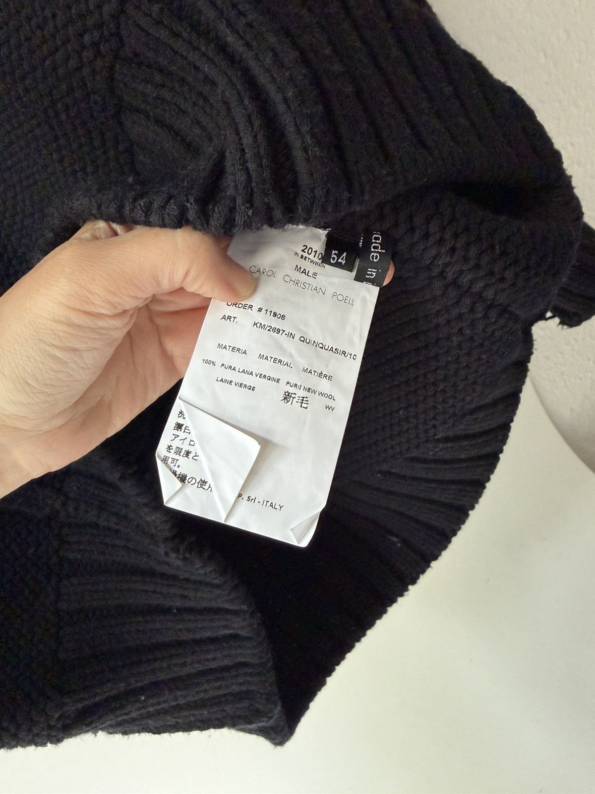 Carol Christian Poell Carol Christian Poell Box Turtle Heavy Knit Sweater Size US L / EU 52-54 / 3 - 8 Thumbnail