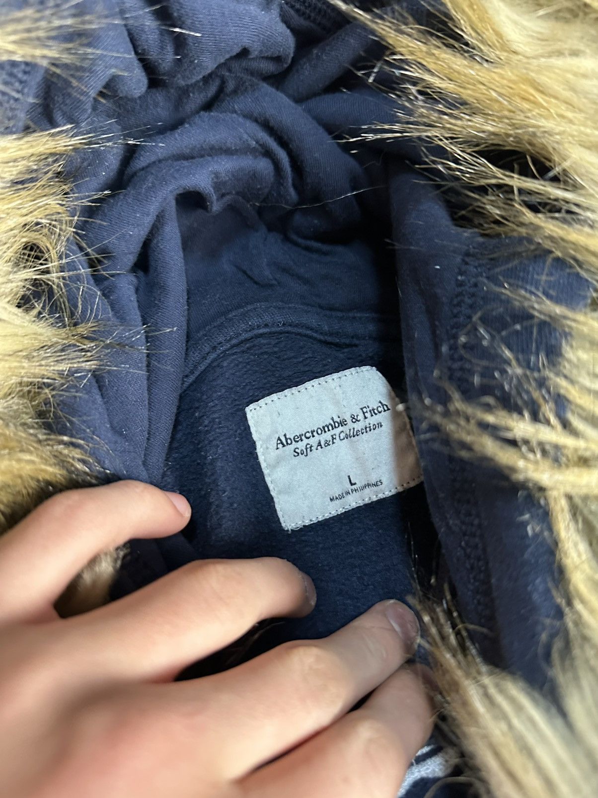Abercrombie & Fitch Hoodie Abercrombie Fitch Fur Y2k Size S / US 4 / IT 40 - 5 Thumbnail