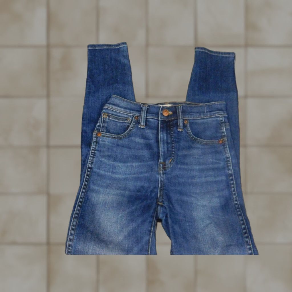 Madewell Madewell Jeans Womens Size 23 Blue High Rise Skinny Denim Slim Pockets Zipper Regular Size 40" / US 18 - 1 Thumbnail