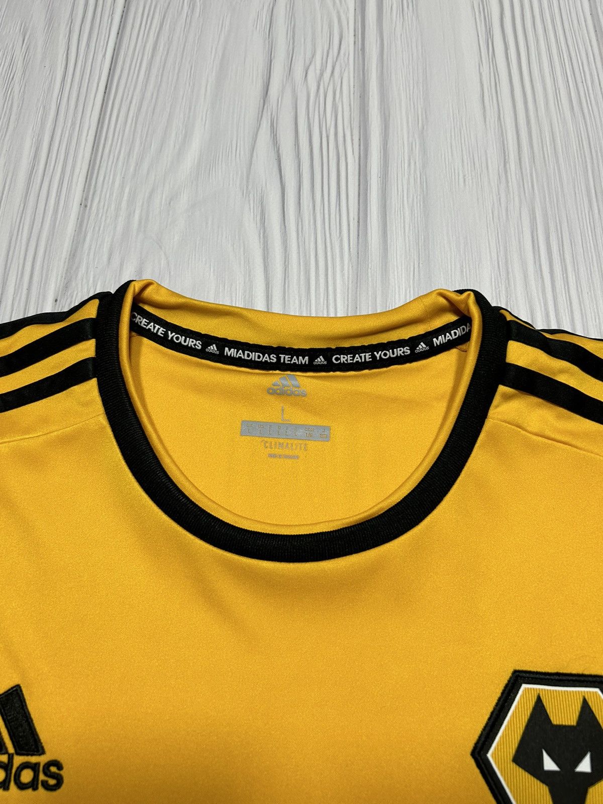 Adidas Wolverhampton 2018/19 Adidas Soccer Jersey Size L Size US L / EU 52-54 / 3 - 9 Thumbnail