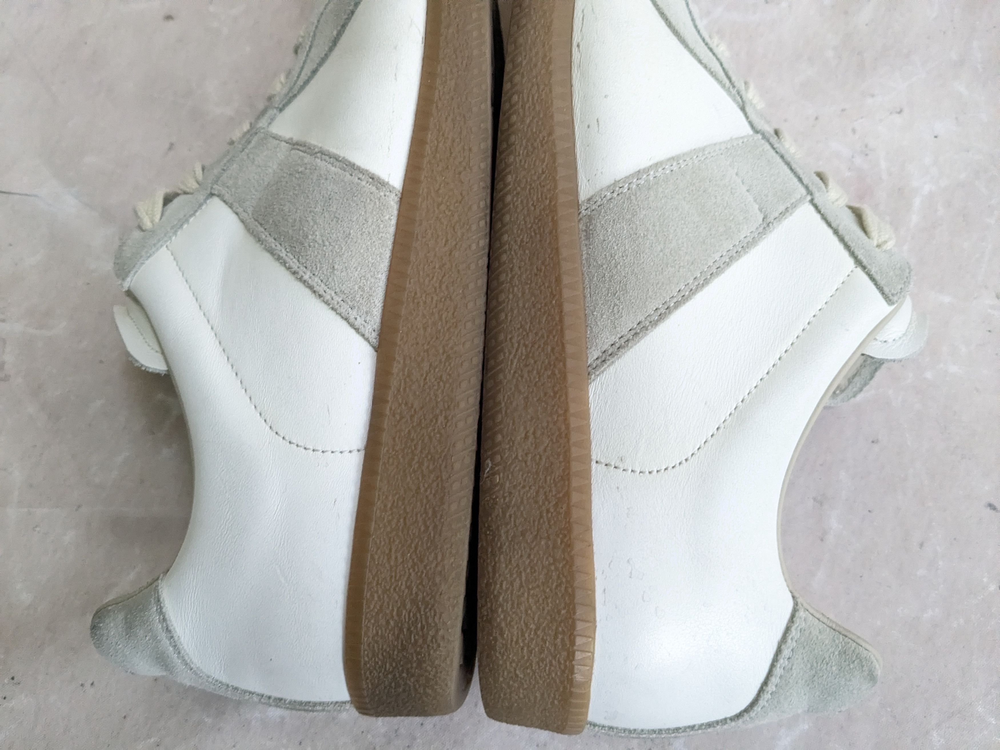 Maison Margiela Maison Margiela GAT Replica Gray White 9 42 Low Tops Size US 9 / EU 42 - 11 Thumbnail