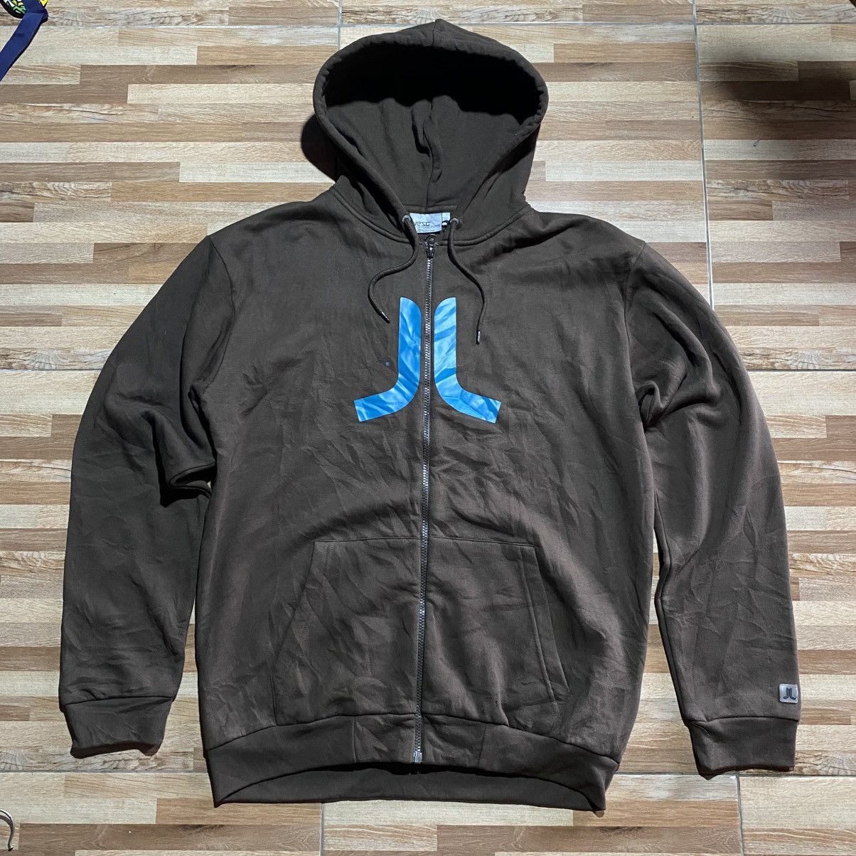 WeSC Wesc "Icon" Men's Zip Hooded Sweatshirt Dark Chocolate Size US XL / EU 56 / 4 - 1 Thumbnail