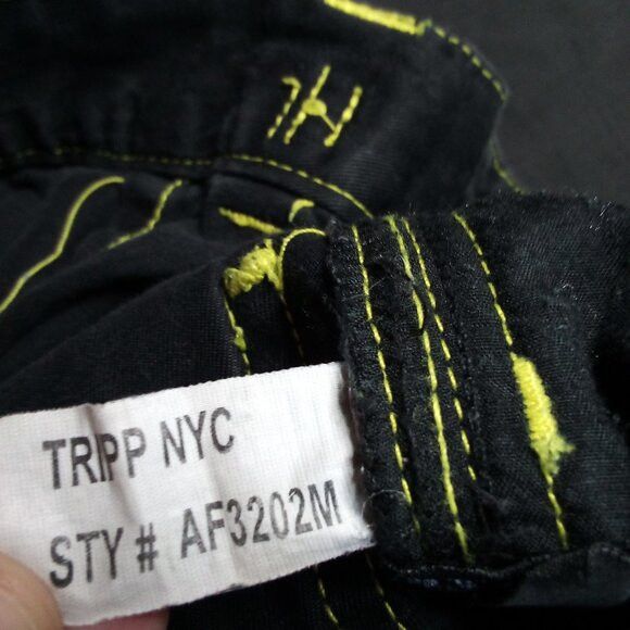 Tripp NYC × Vintage Vintage Y2K Tripp NYC Rave Wide Leg Jeans Baggy Size US 28 / EU 44 - 5 Thumbnail