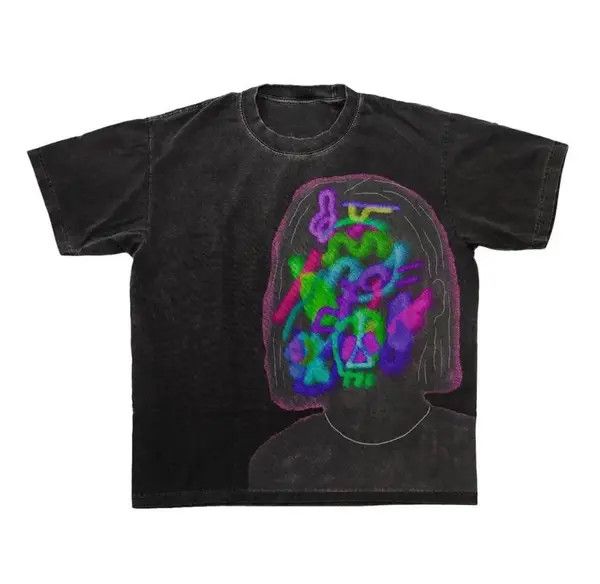 VIBE 90s Retro Vibe Design Printed Boxy Tee Hip Hop Size US L / EU 52-54 / 3 - 1 Thumbnail