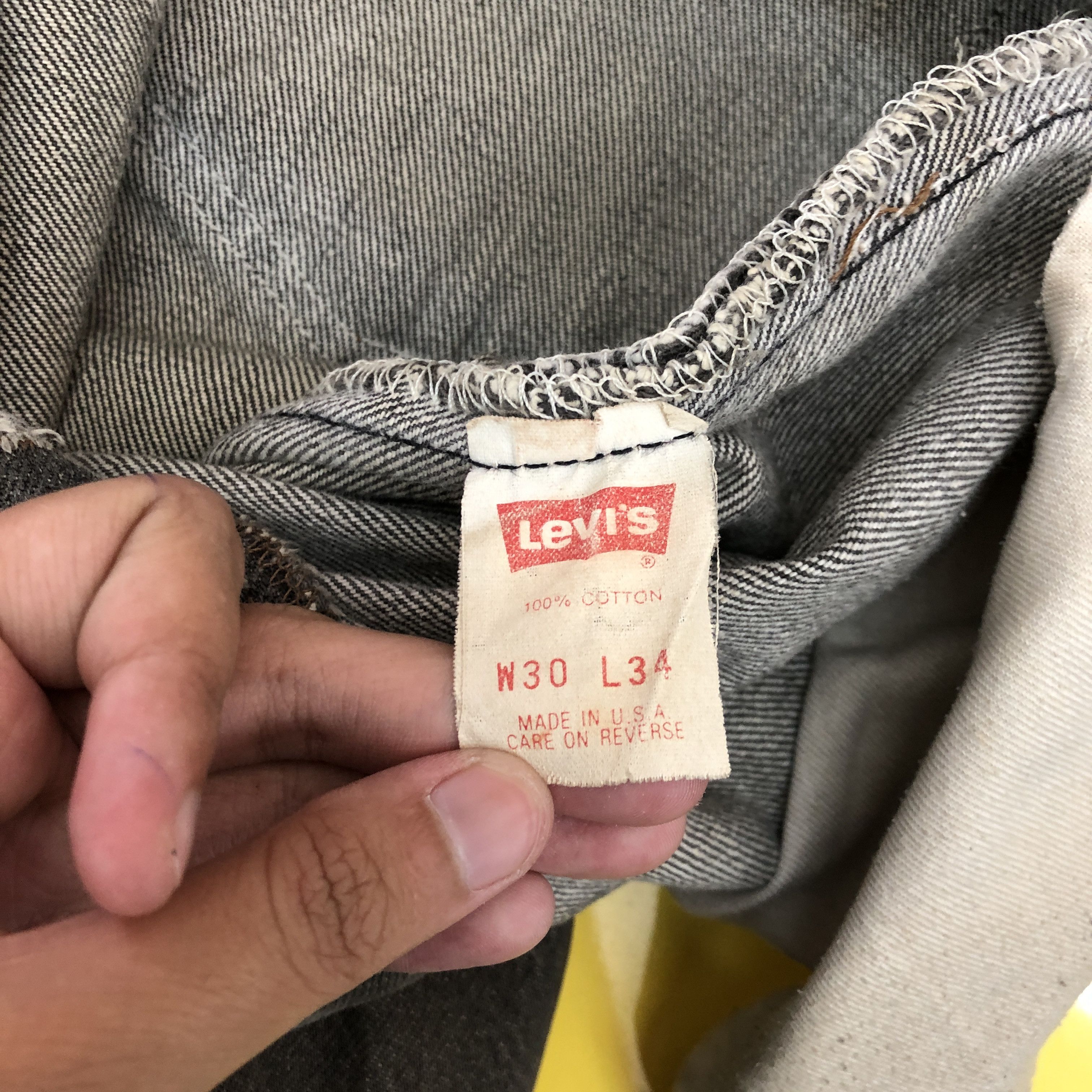 Levi's Vintage Levi's Faded Black Jeans Levis 501 Ash Gray Denim Size 28" / US 6 / IT 42 - 10 Thumbnail