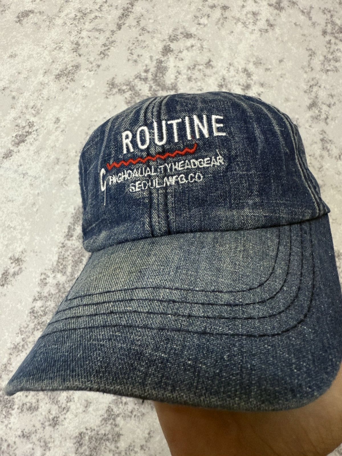 Gear for Sports Vintage Routine tyheadgear Denim Adjustable Cap Size ONE SIZE - 6 Thumbnail