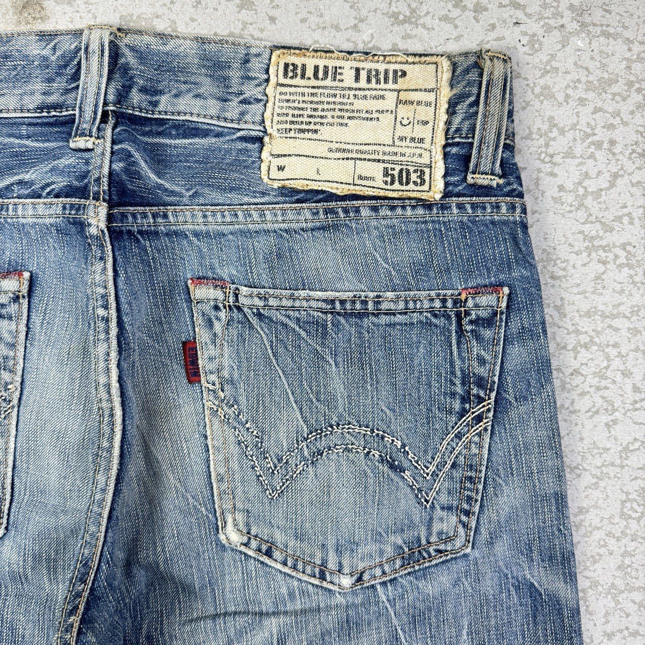 Edwin Edwin Blue Trip Light Wash Jeans Size US 33 - 8 Thumbnail