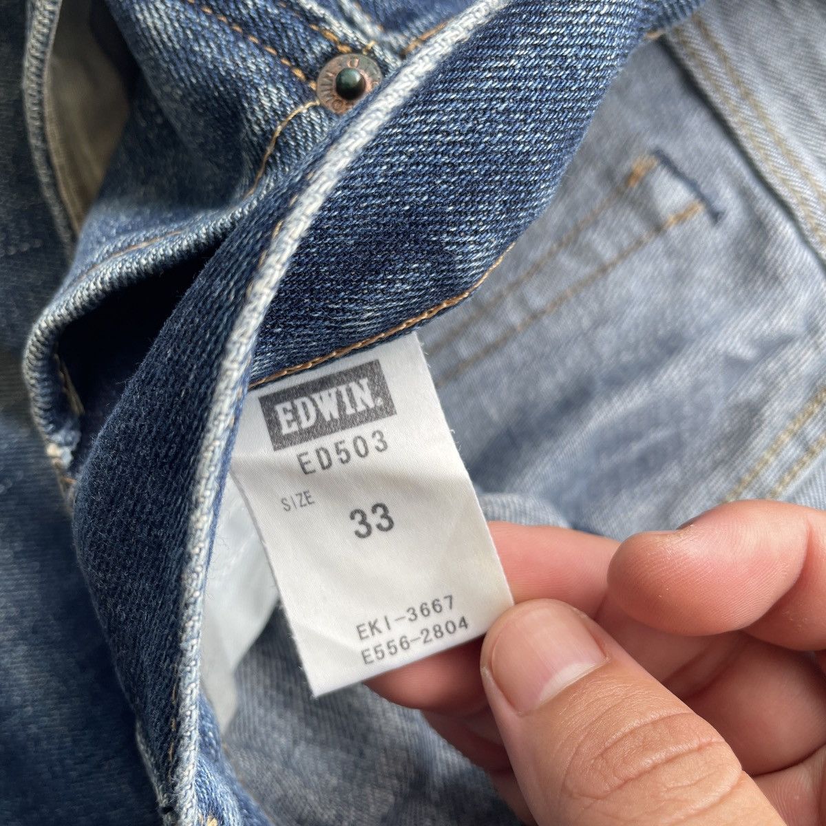 Edwin Vintage Edwin 503 Denim Faded Jeans Pants W34x25 Size US 34 / EU 50 - 7 Thumbnail