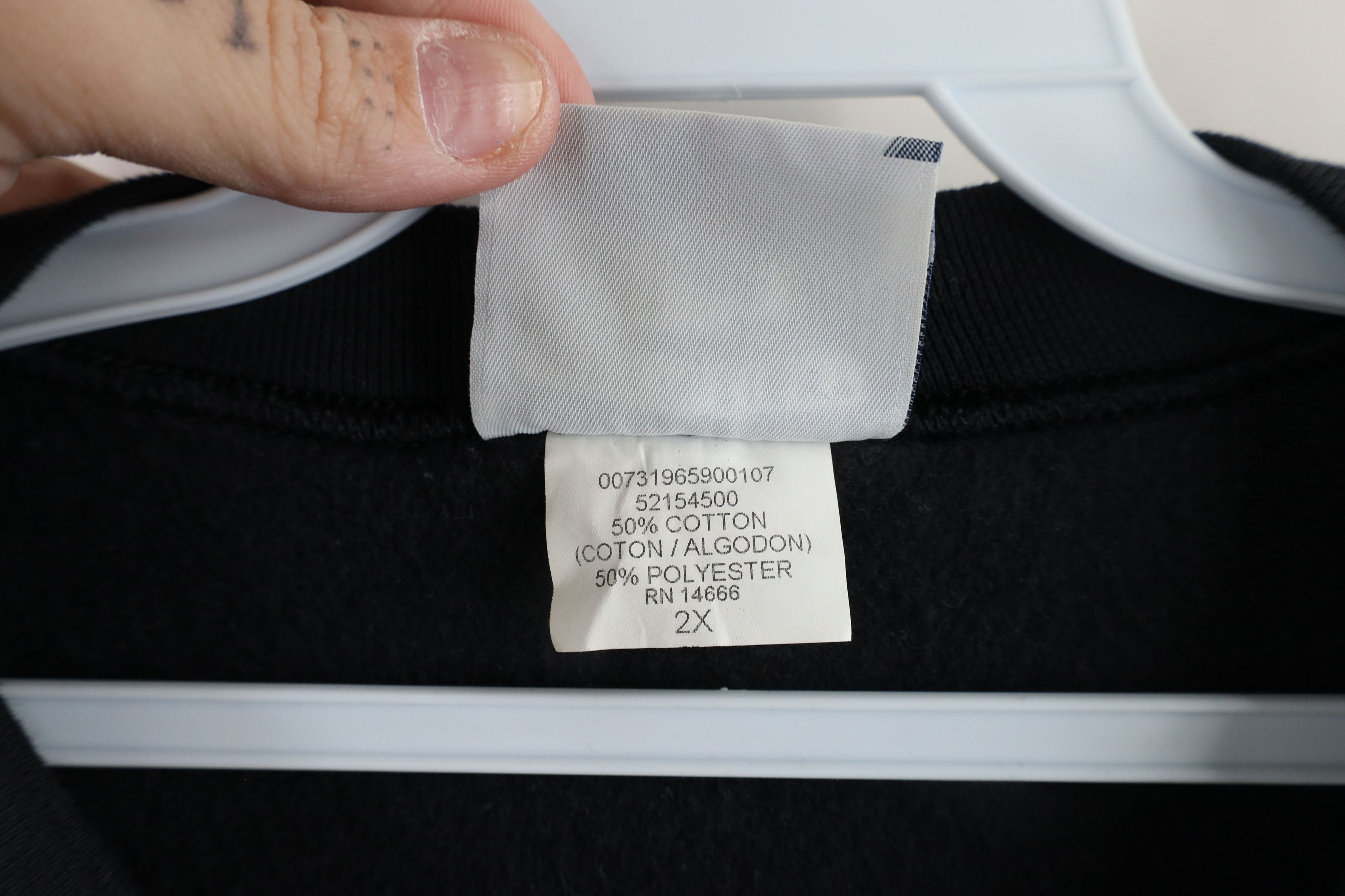 Vintage Vintage 90s Veterans of America Chapter 837 Sweatshirt Black Size US XXL / EU 58 / 5 - 5 Thumbnail