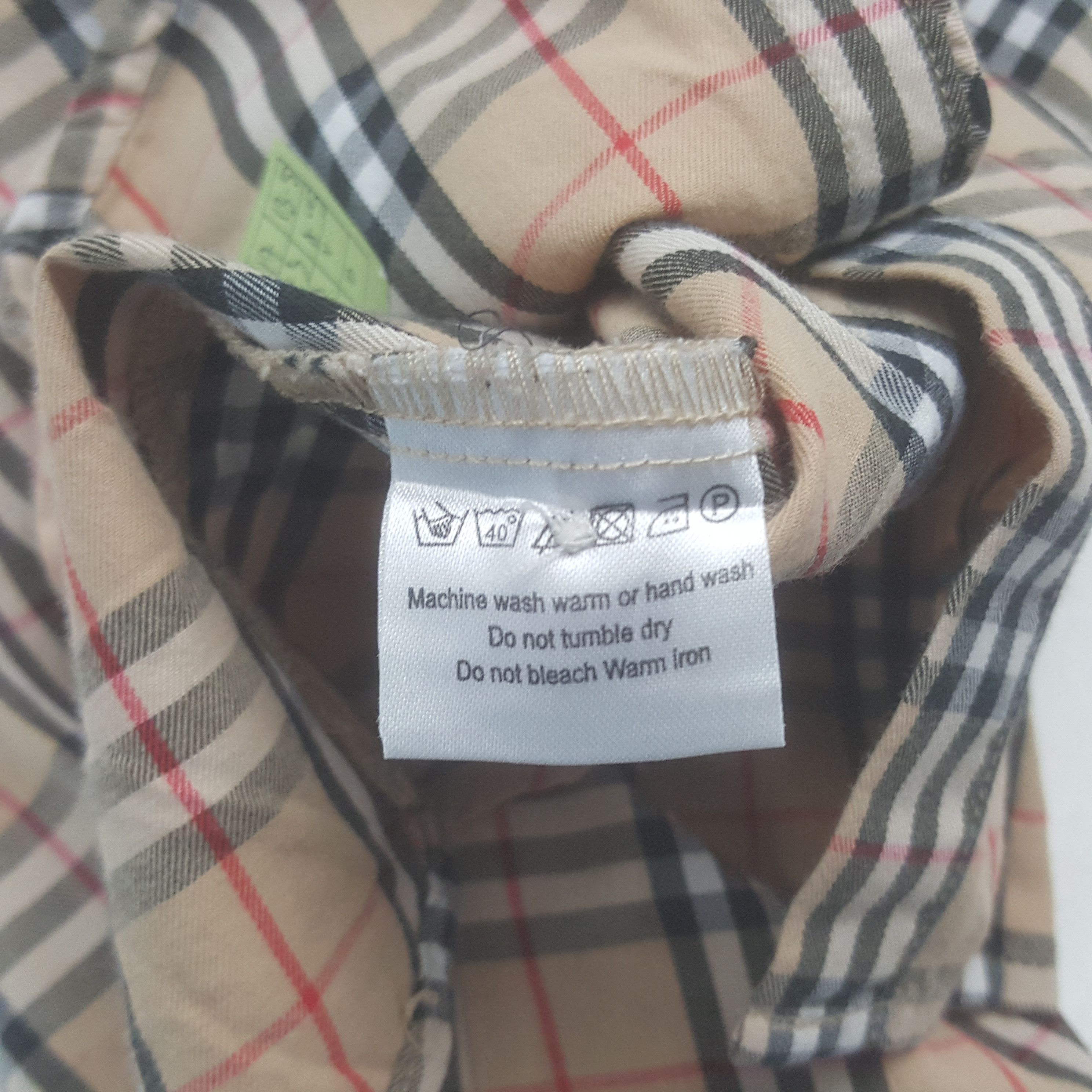 Vintage Burberry London Nova Check Shirt Button Up