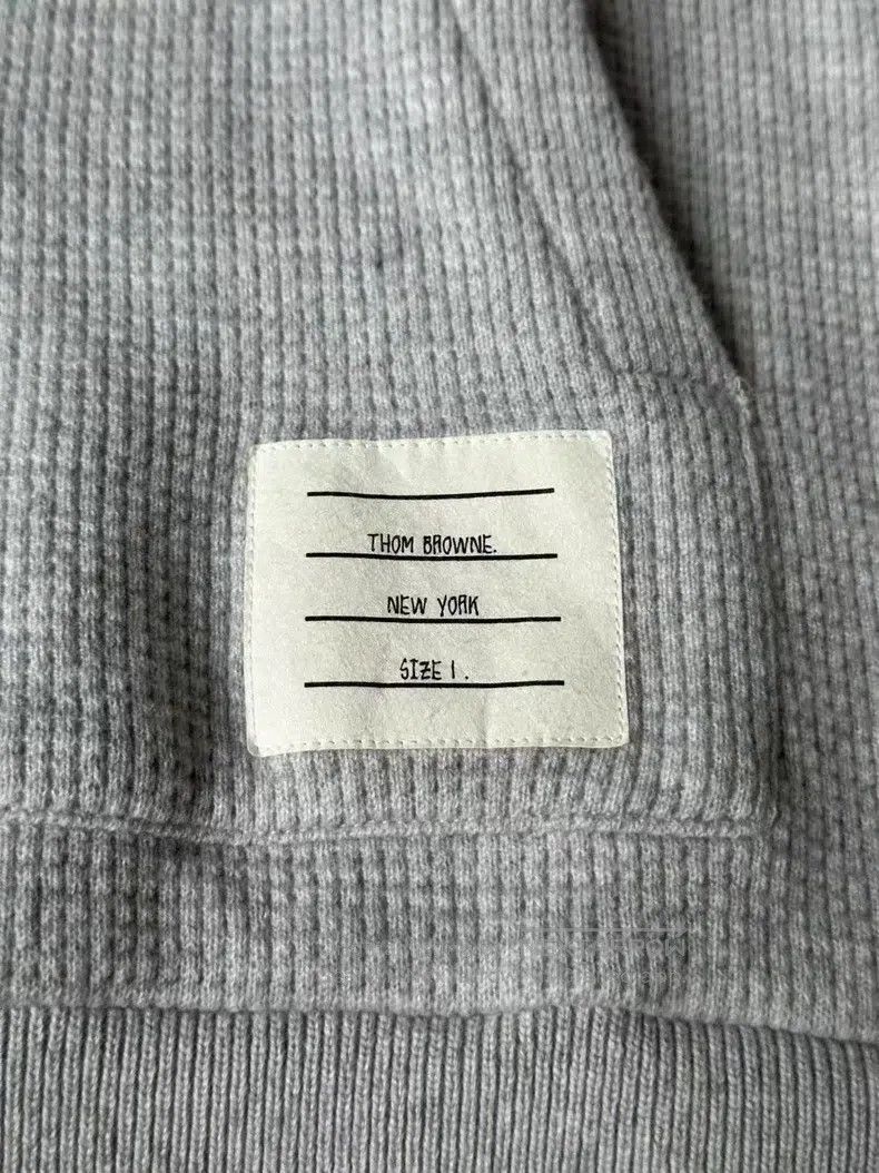 Thom Browne Thom Browne Grey Cashmere and Wool Blended Knit Hoodie Size US S / EU 44-46 / 1 - 4 Thumbnail