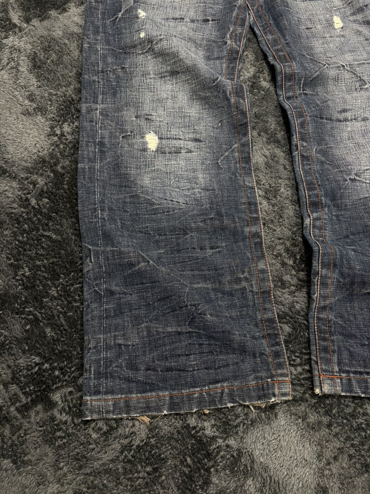 Hysteric Glamour Rare Vintage Y2K Baggy Distressed Jeans Size US 34 / EU 50 - 2 Thumbnail