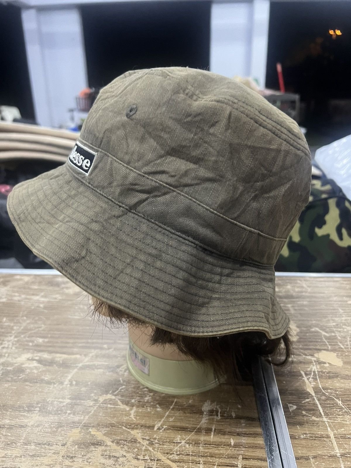 Ellesse × Vintage THRASHED FADED ELLESSE BUCKET HAT Size ONE SIZE - 2 Thumbnail