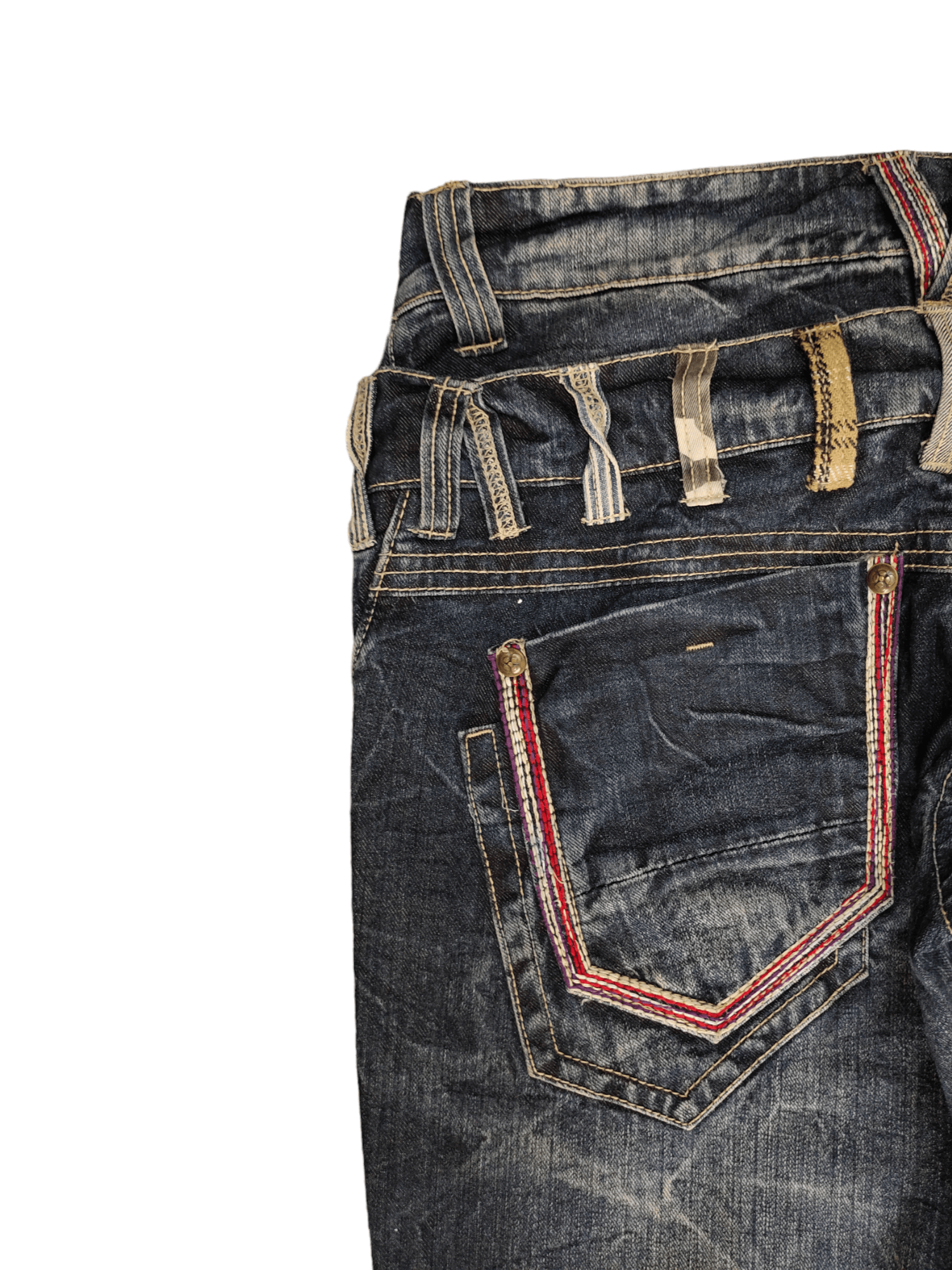Hysteric Glamour Sorridere Double Waist Denim Clawmark Wide Leg Jeans Size US 32 / EU 48 - 16 Thumbnail