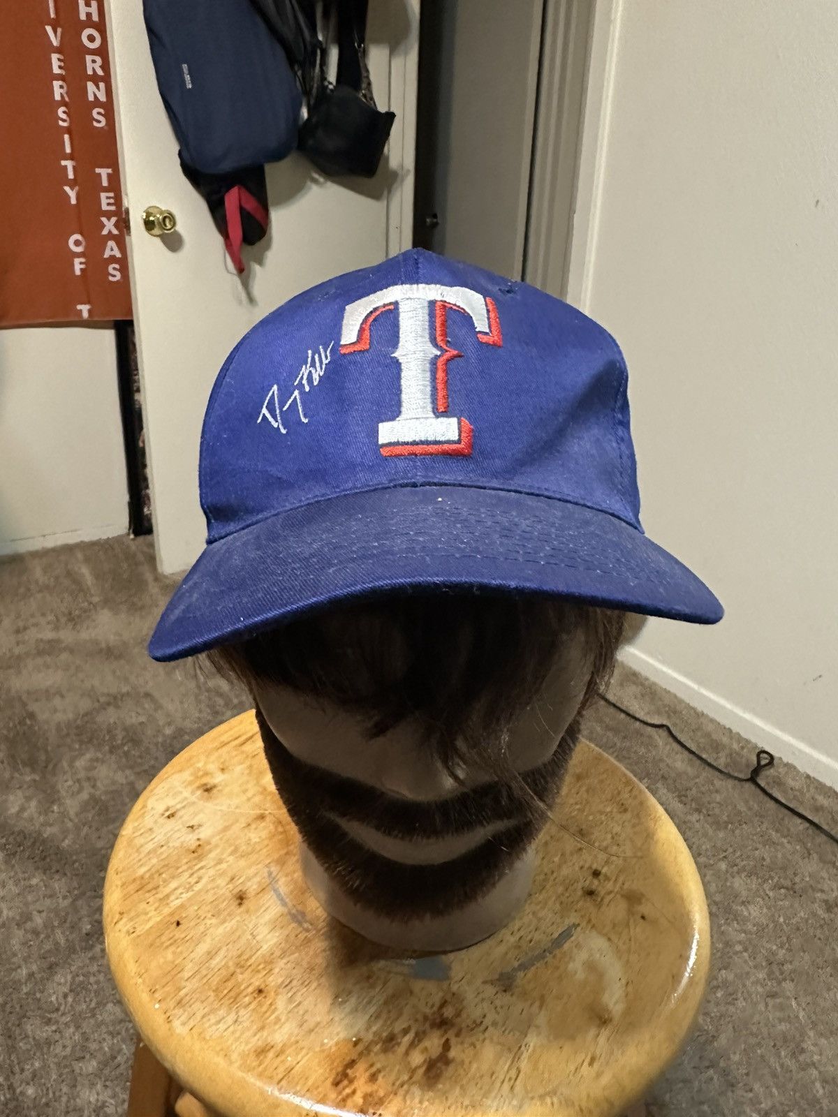 MLB Vintage MLB Texas Rangers “autographed” hat 90s Size ONE SIZE - 1 Thumbnail