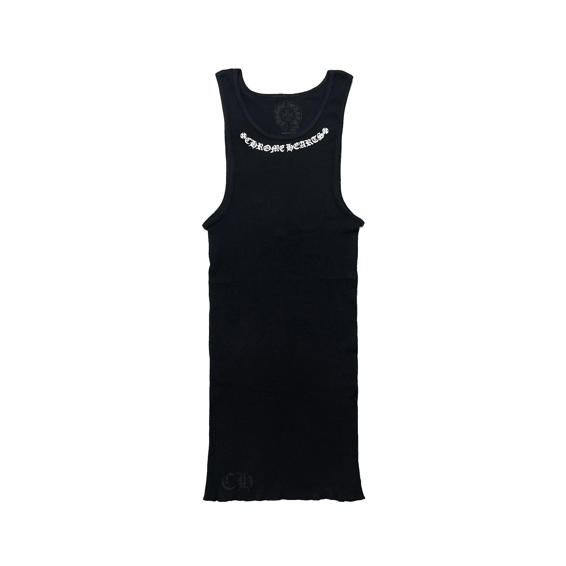 Chrome Hearts Chrome Hearts Neck Logo Black Tank Top Size M / US 6-8 / IT 42-44 - 1 Thumbnail