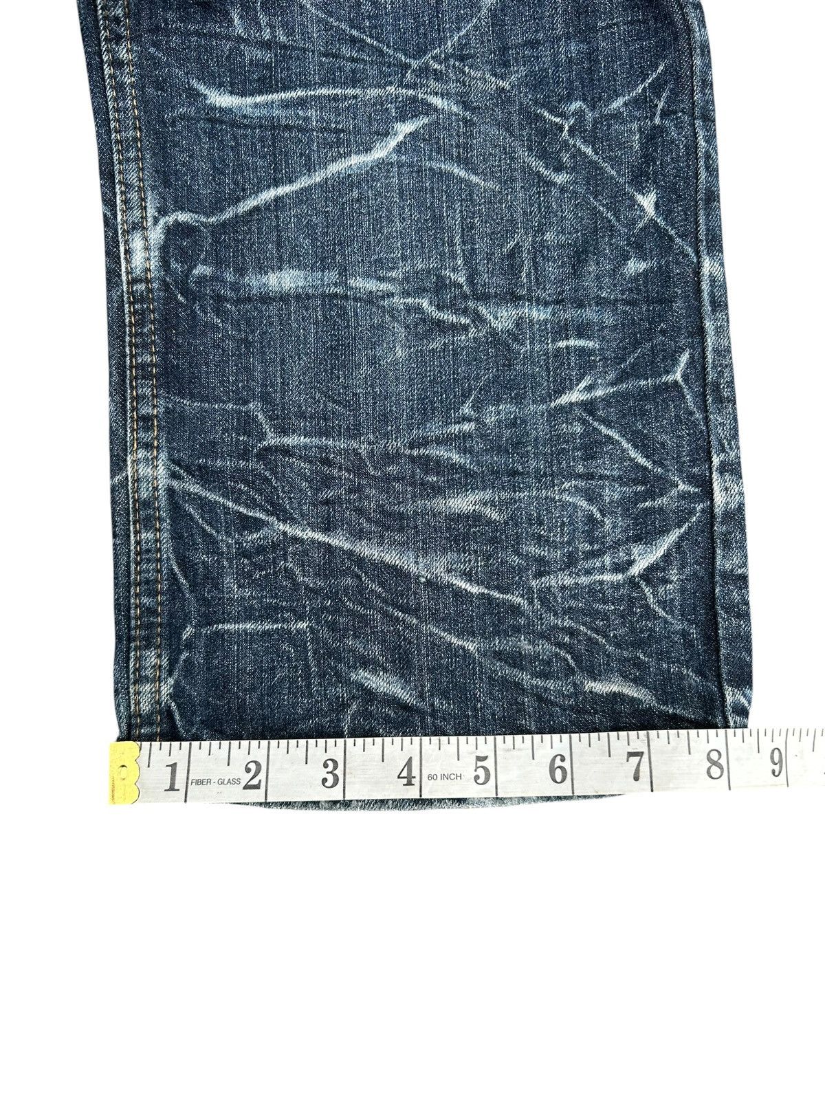 Kapital Nylaus Double Waist Japanese Punk Distressed Denim Jeans Size US 32 / EU 48 - 22 Thumbnail