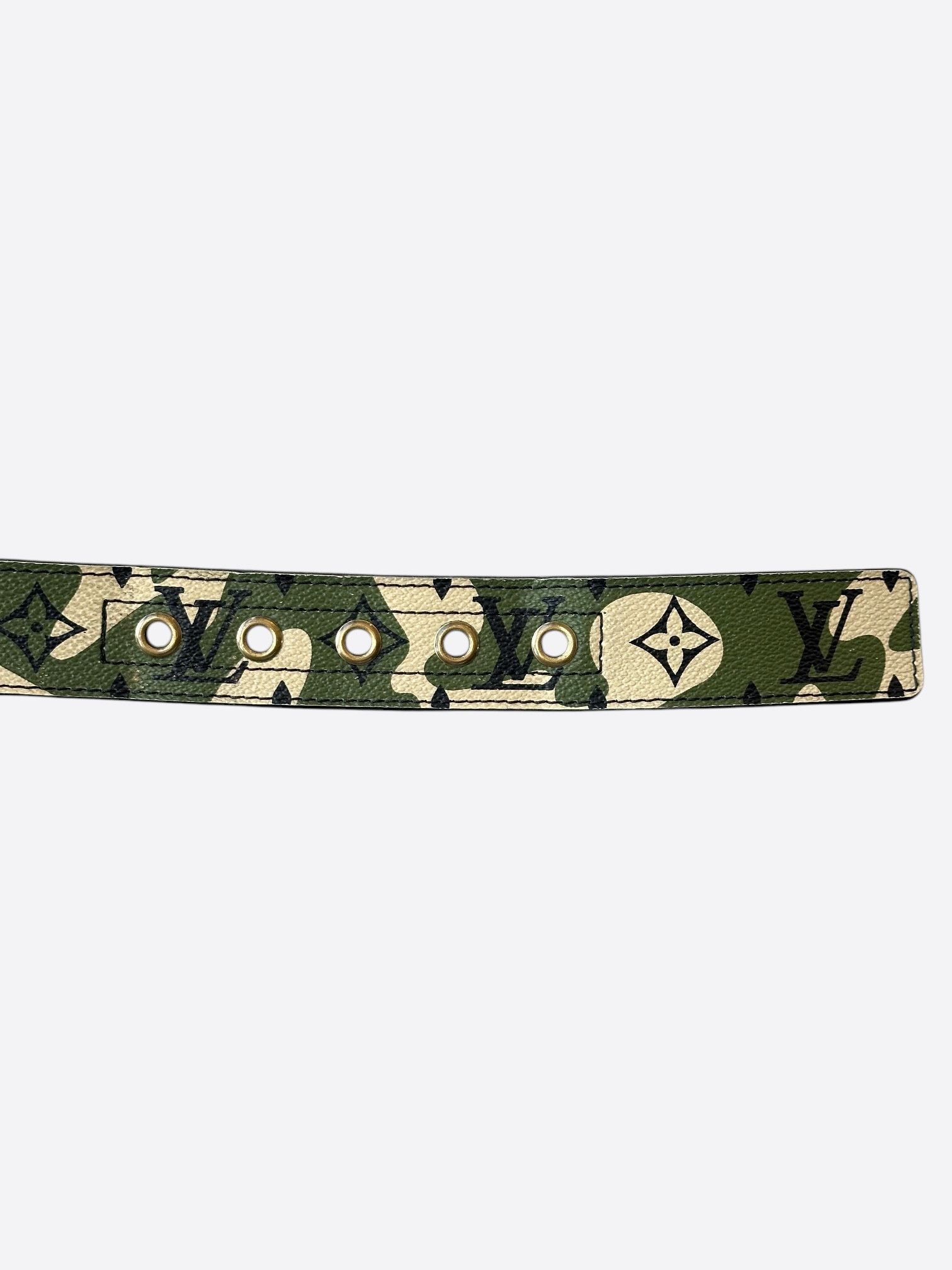 Louis Vuitton Louis Vuitton Takashi Murakami Camouflage Monogram Belt Size 34 - 3 Thumbnail