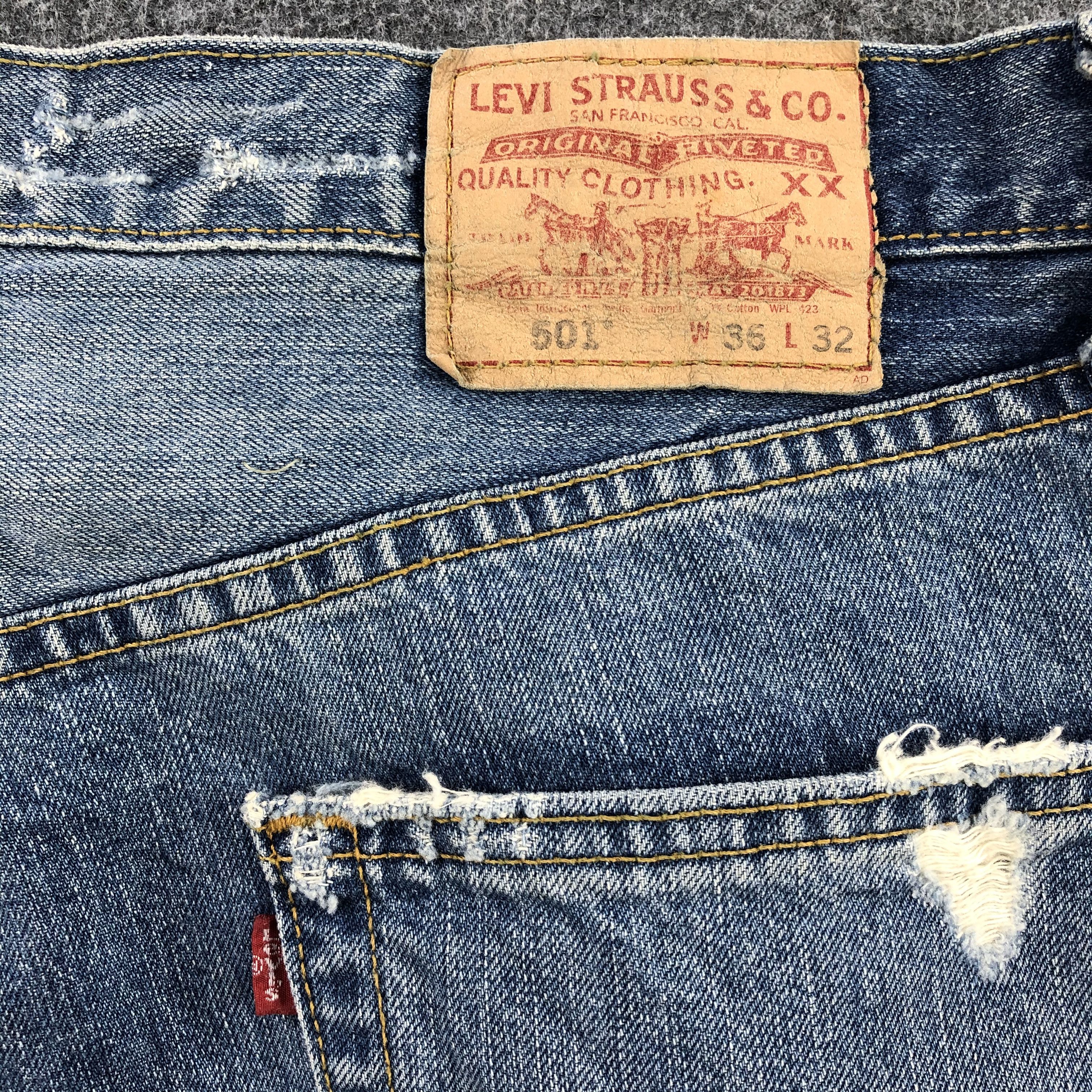 Levi's 90s Vintage Levis 501 Jeans-JM1883 Size US 37 - 5 Thumbnail