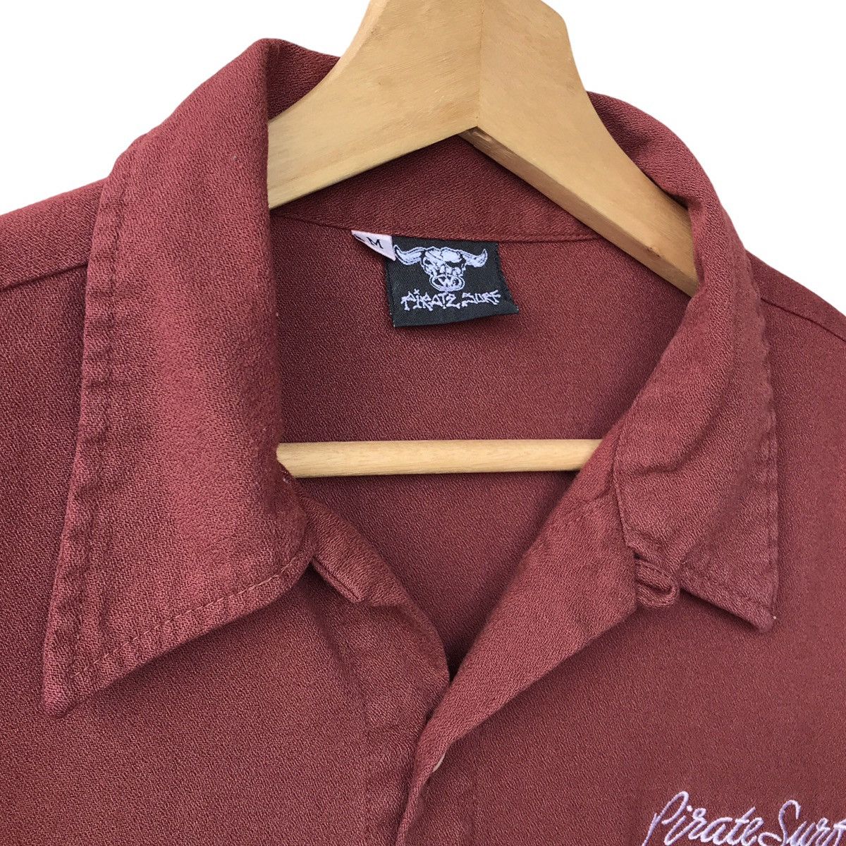 Vintage Pirate Surf Yoki Yokoyama Vintage Rayon Crepe Bowling Shirt Size US L / EU 52-54 / 3 - 5 Thumbnail