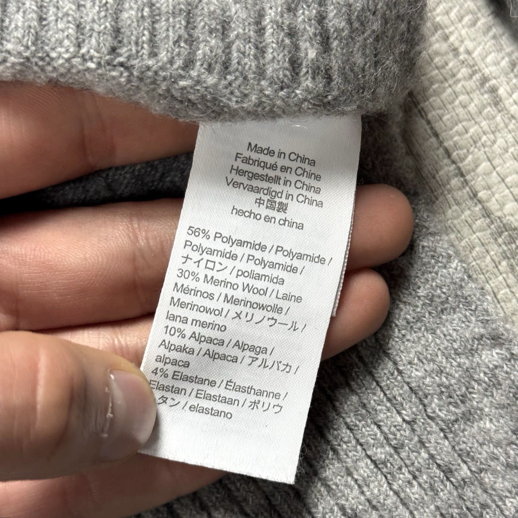 J.Crew J.CREW Turtleneck Sweater Womens L Grey Solid Long Sleeve Pullover Knit Relaxed Fit Fall Winter Spring Size L / US 10 / IT 46 - 5 Thumbnail